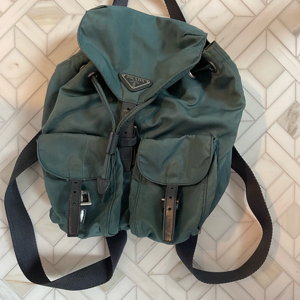 Prada Teal Backpack for Men